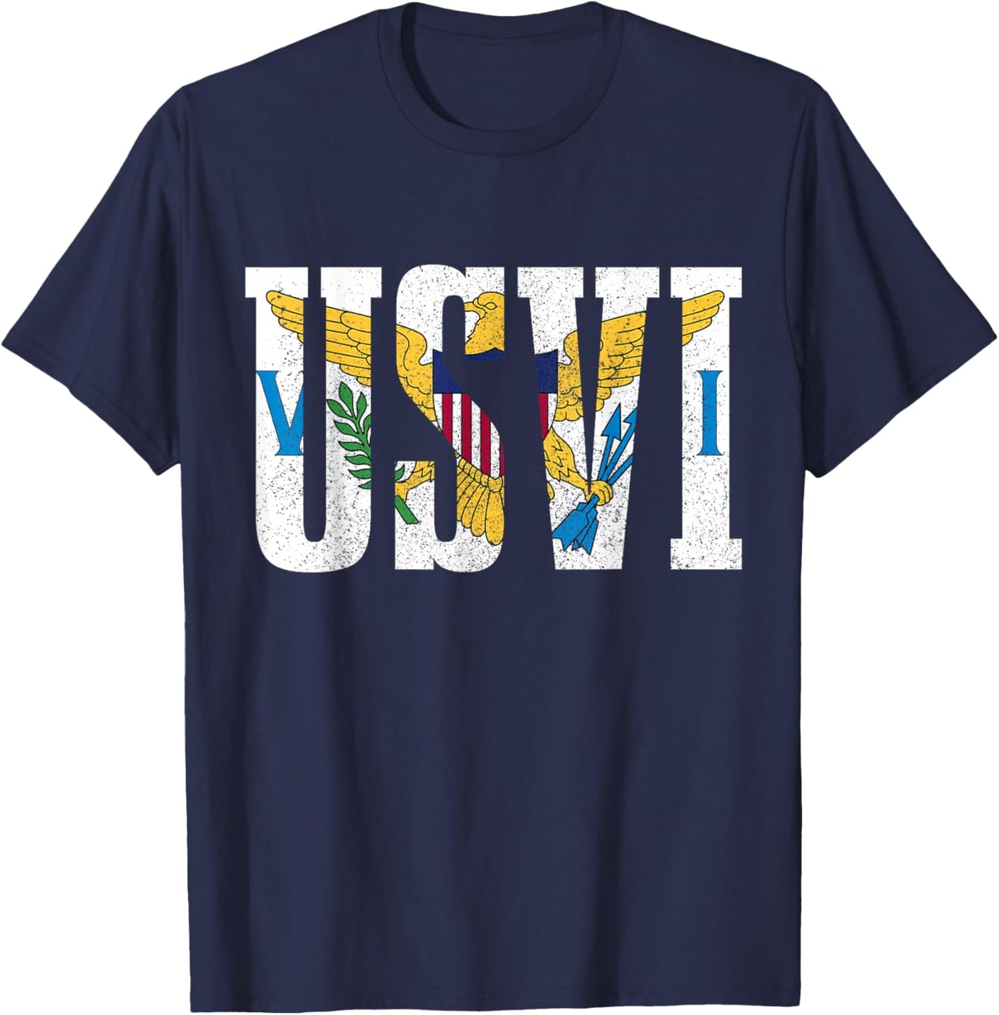 US Virgin Islands USVI Flag Pride Souvenir T-Shirt - T-Shirt | Navy