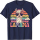 Lamama Mama Lama Alpaca Fresh Mum Pregnancy Mother's Day , black, S T-Shirt - T-Shirt | Navy