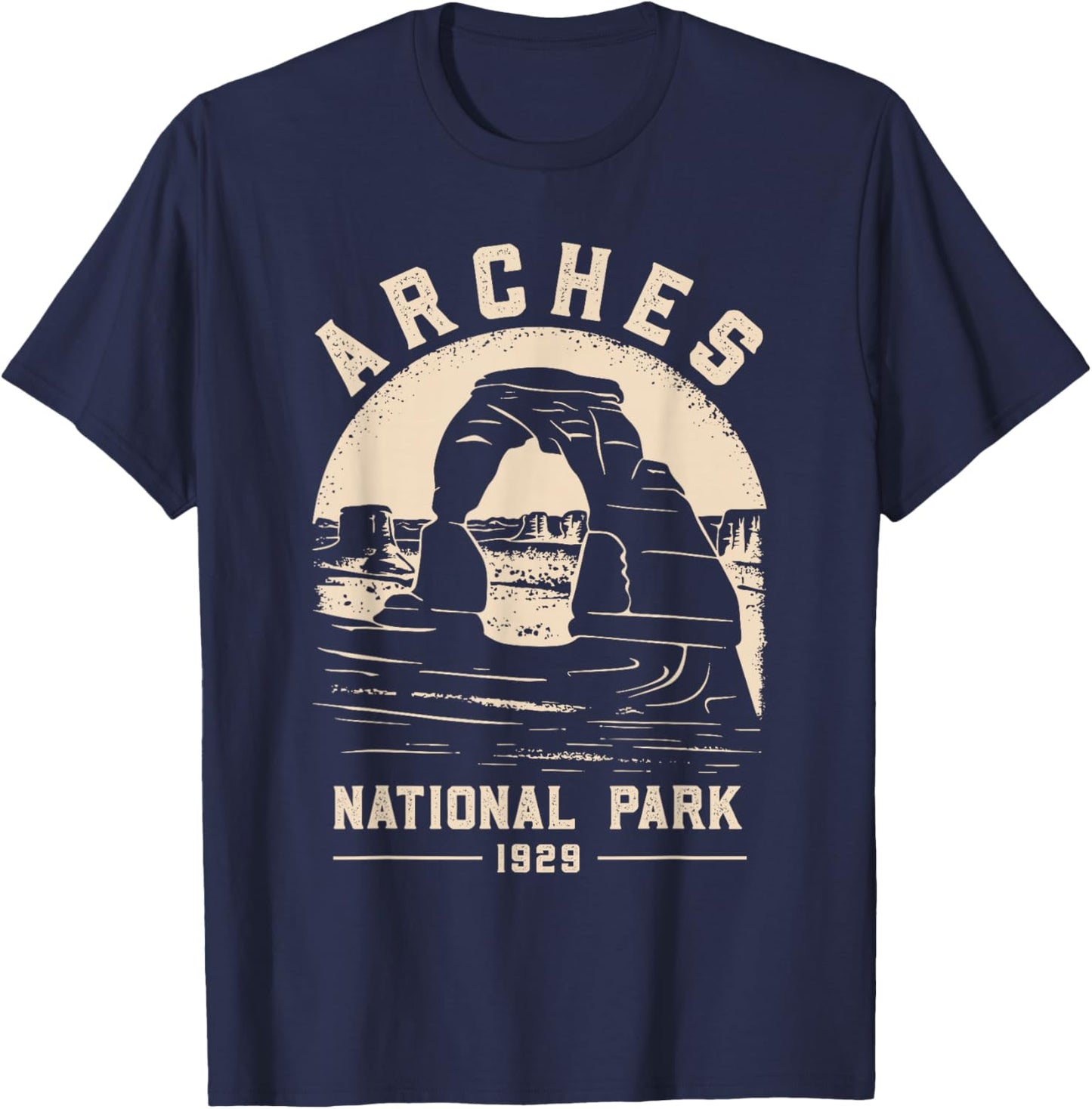 Arches National Park Vacation Travel Souvenir T-Shirt - T-Shirt | Navy