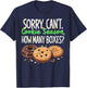 Cookie Dealer Scout for Girls Sorry Can't Cookie Season Kids T-Shirt - T-Shirt | Navy