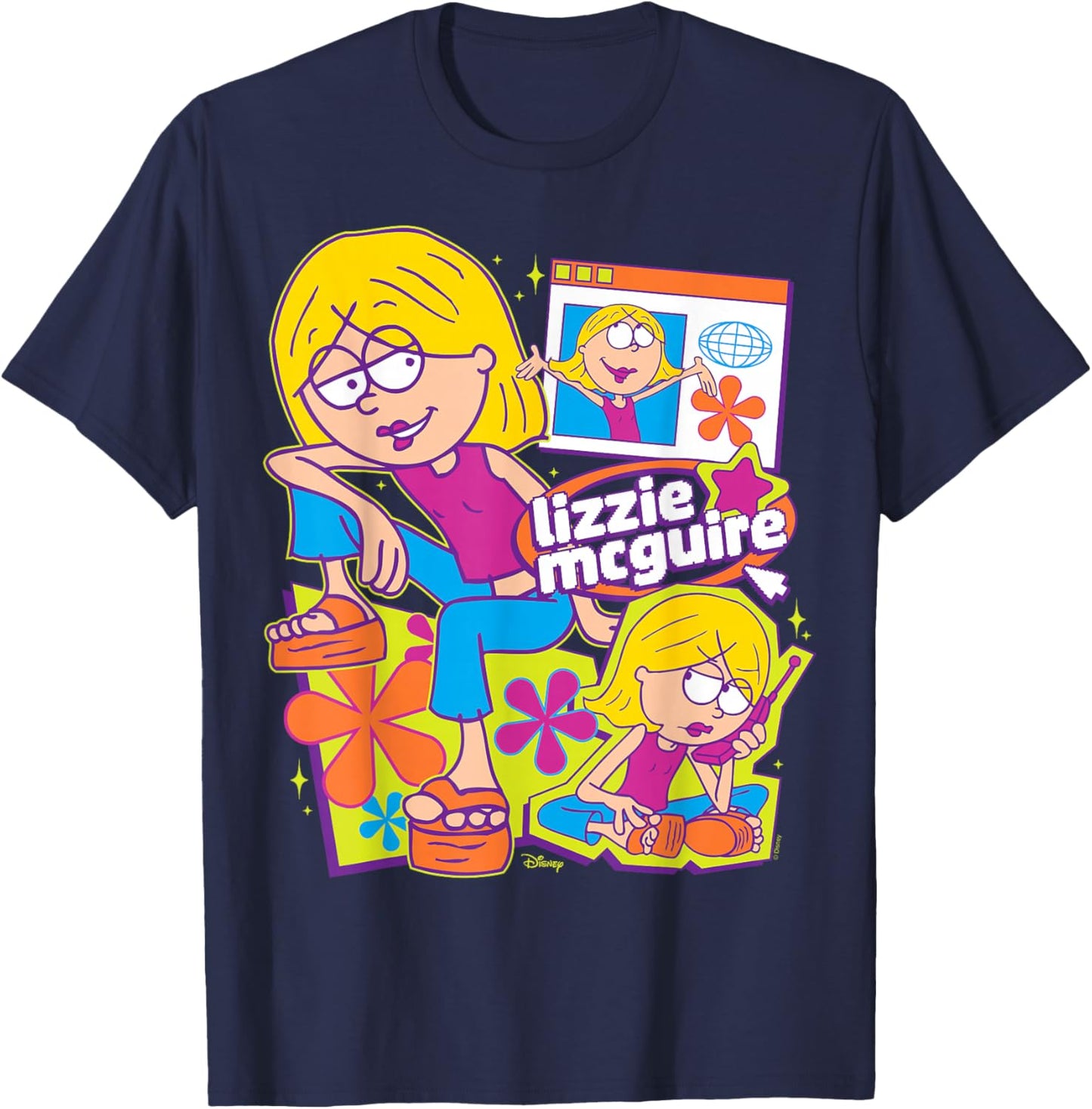 Lizzie McGuire - Oversized Y2K T-Shirt - T-Shirt | Navy
