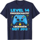 Level 14 Years Birthday Shirt Boy Gamer 2012 Birthday T-Shirt - T-Shirt | Navy