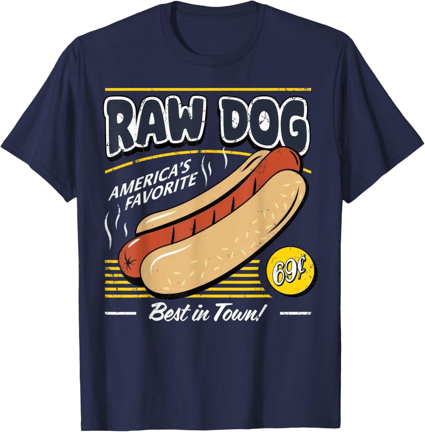 Raw Dog America's Favourite T-Shirt - T-Shirt | Navy