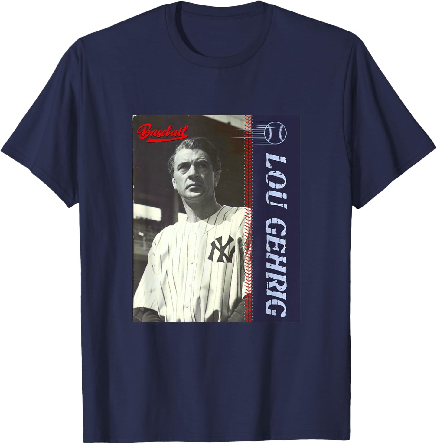 Lou Geherig_002 T-Shirt - T-Shirt | Navy