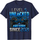 Level 5 Unlocked 5 Year Old Gifts for Boys 5th Birthday Boy T-Shirt - T-Shirt | Navy