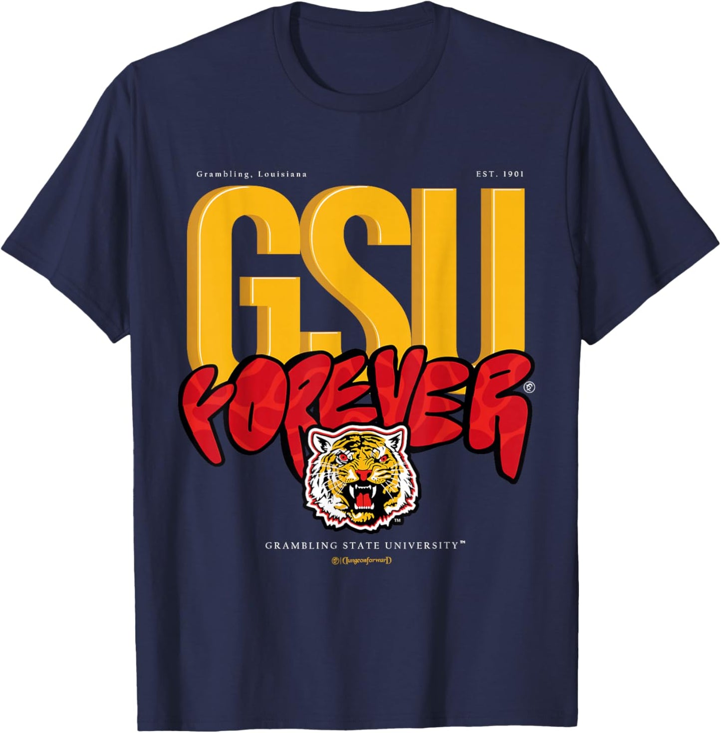 The Yard Essentials - Grambling State University - Forever T-Shirt - T-Shirt | Navy