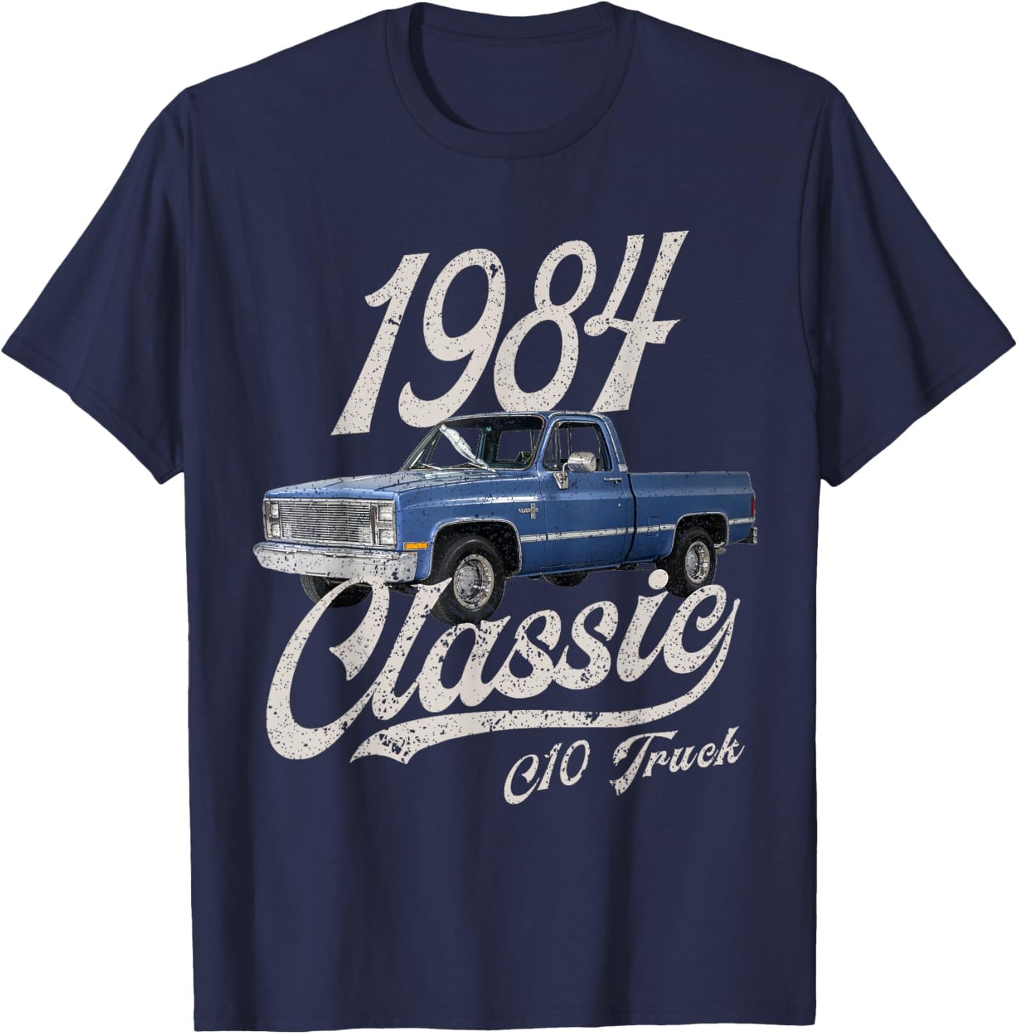 1984 84 C10 Truck T-Shirt - T-Shirt | Navy