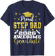Super Proud Step Dad of 2026 Graduate Graduation Family T-Shirt - T-Shirt | Navy