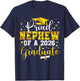 Proud Nephew of a Class of 2026 Graduate Senior Graduation T-Shirt - T-Shirt | Navy