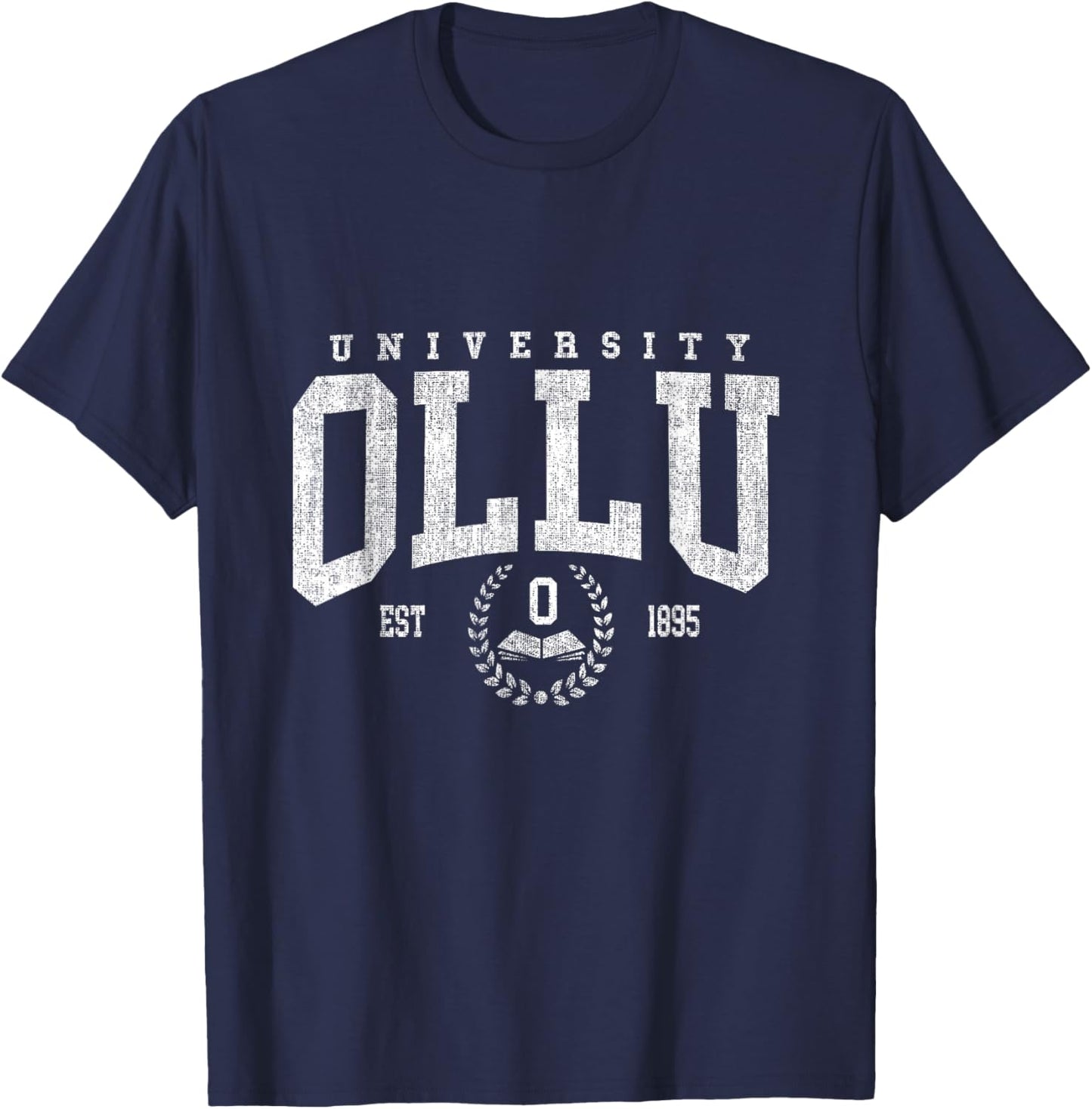 OLLU Varsity Arch Collegiate Women T-Shirt - T-Shirt | Navy