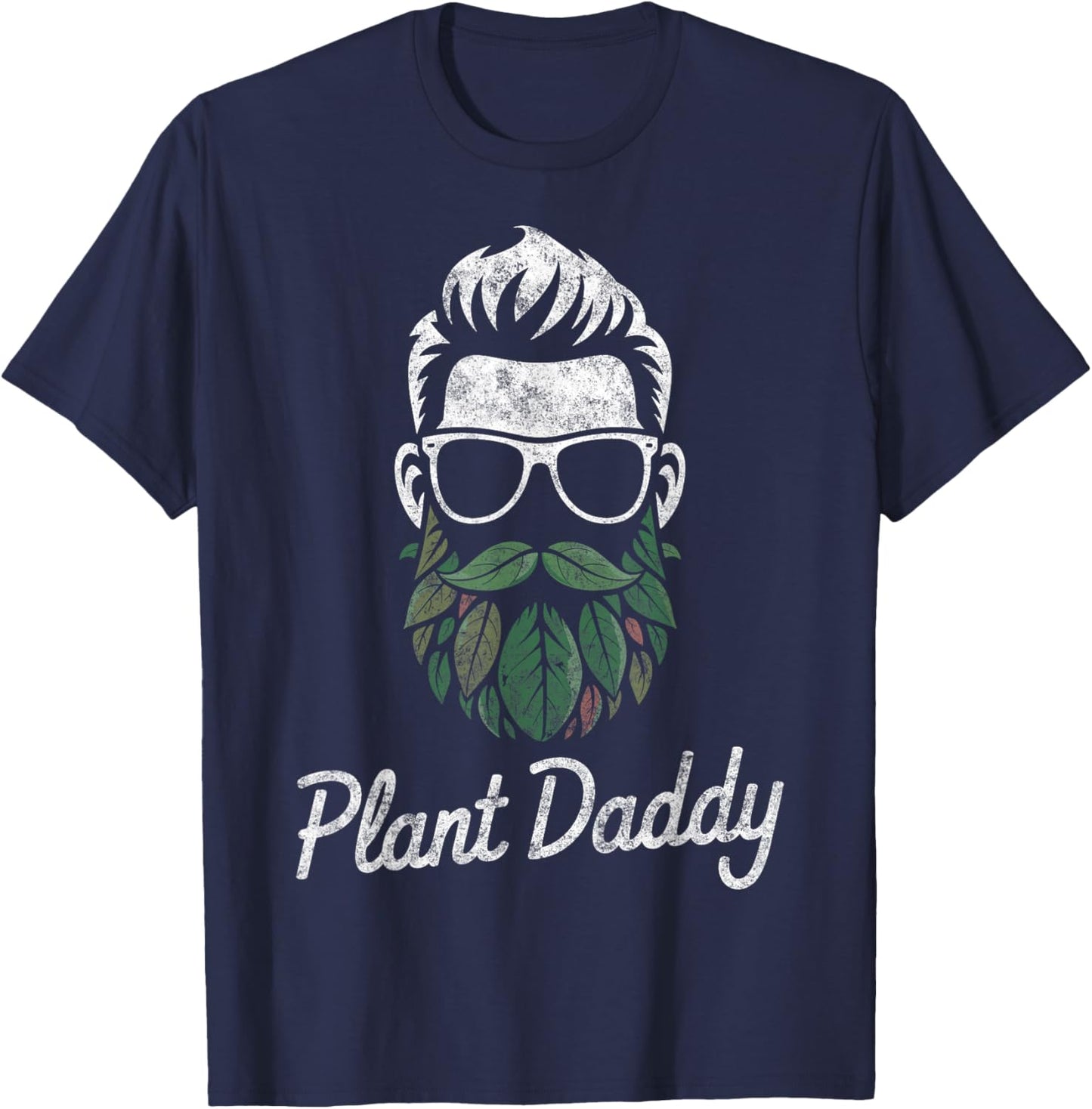 Funny Plant Daddy Floral Garden Lover Botanical Plants T-Shirt - T-Shirt | Navy