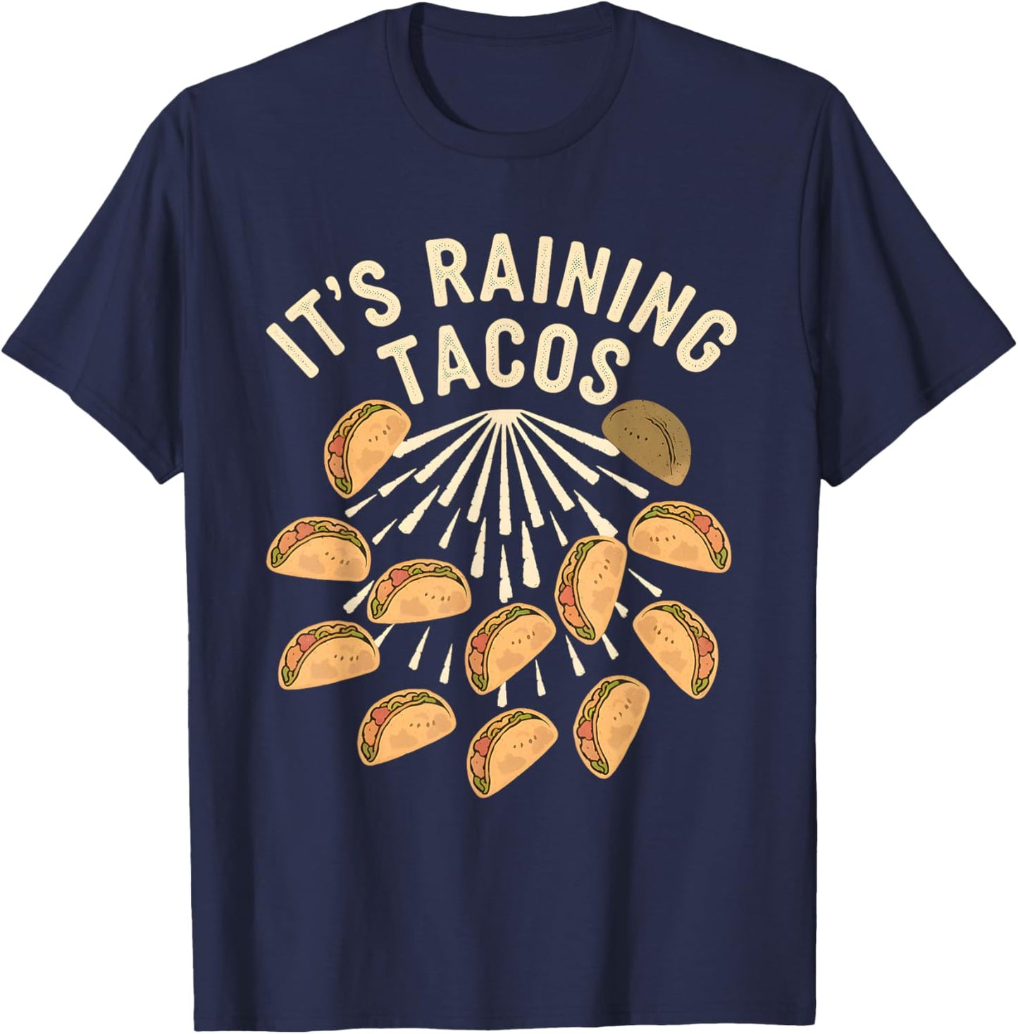 It is Raining Tacos Funny Taco Kids Girls Boys Taco Lovers T-Shirt - T-Shirt | Navy