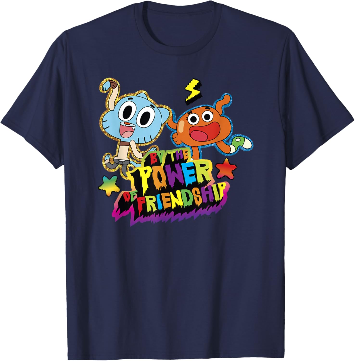 The Amazing World of Gumball by The Power of Friendship T-Shirt - T-Shirt | Navy