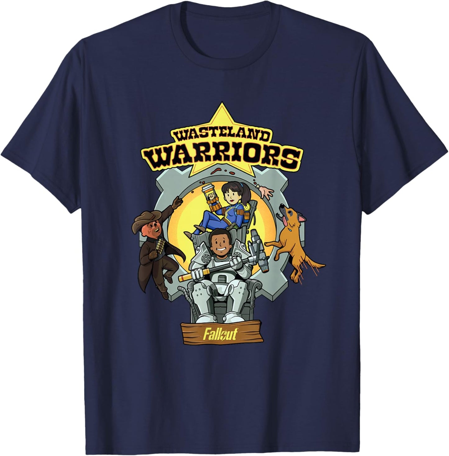 Fallout - Wasteland Warriors T-Shirt - T-Shirt | Navy