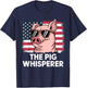 The Pig Whisperer Farmer Animal Farm Funny Women T-Shirt - T-Shirt | Navy
