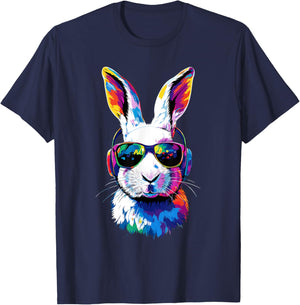 Rabbit Snow Hare Hare Fleece Hare White Rabbit T-Shirt - T-Shirt | Navy