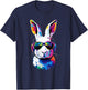 Rabbit Snow Hare Hare Fleece Hare White Rabbit T-Shirt - T-Shirt | Navy