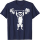 Shih Tzu Weightlifting T-Shirt - T-Shirt | Navy