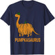 Pumpkasaurus Pumpkin Dinosaur Funny Dino Halloween T-Shirt - T-Shirt | Navy
