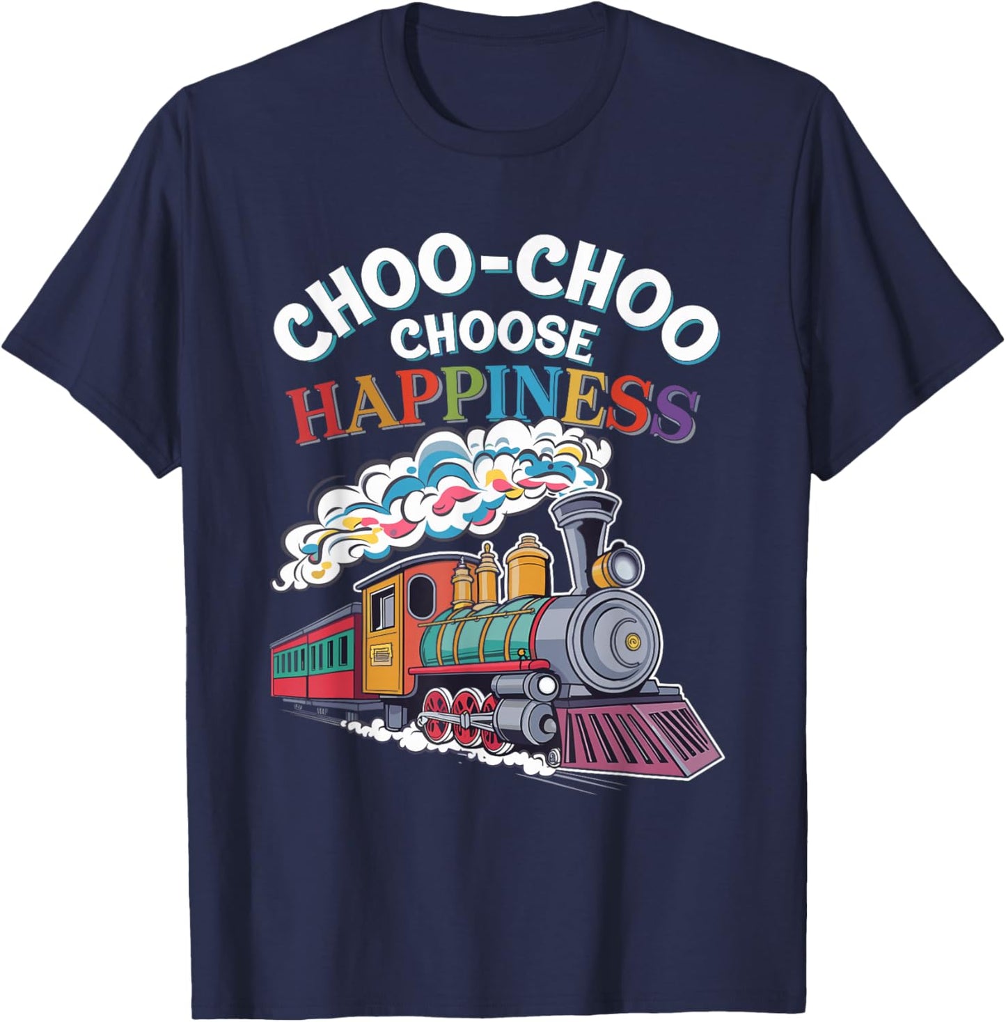 Trainspotting Railway Enthusiast Locomotive Lover Train T-Shirt - T-Shirt | Navy