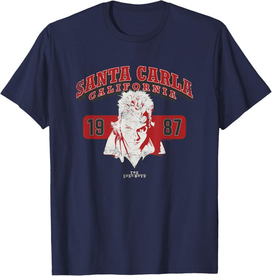 The Lost Boys Santa Carla CA College T-Shirt - T-Shirt | Navy