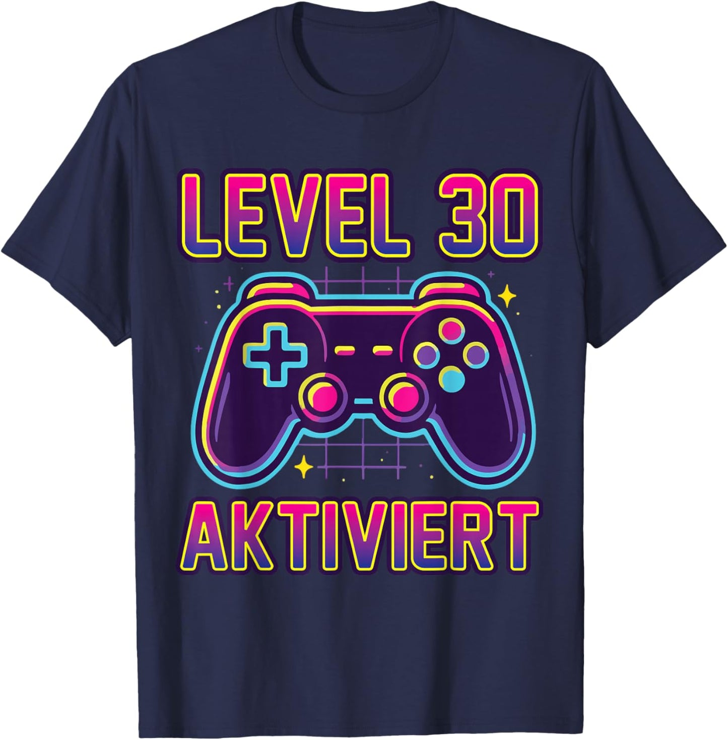 30. Geburtstag Jungen Video Gamer Level 30 Aktiviert Mann T-Shirt - T-Shirt | Navy
