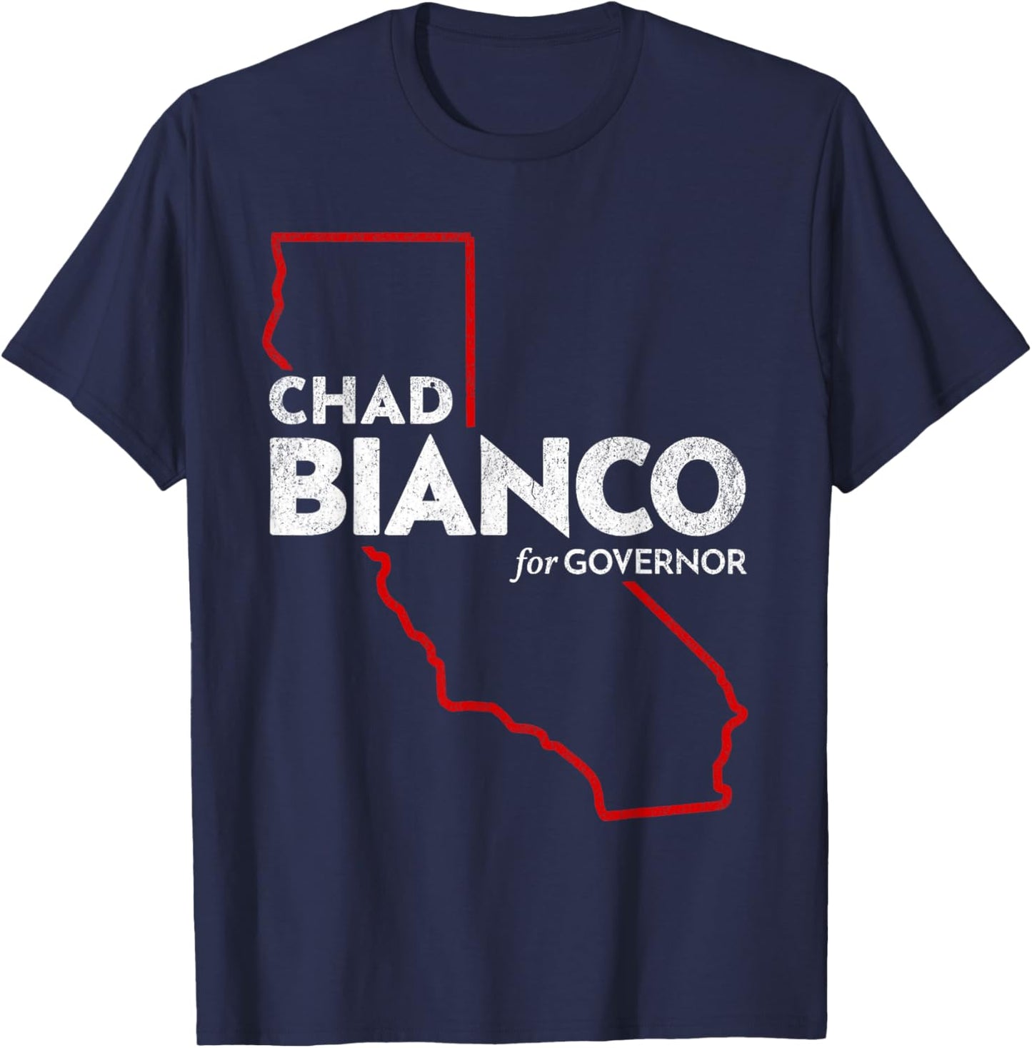 Chad Bianco for California Governor 2026 T-Shirt - T-Shirt | Navy