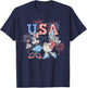 Disney Mickey and Friends 4th of July USA Minnie & Daisy T-Shirt - T-Shirt | Navy