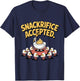 Snackrifice Accepted Funny Deviled Egg T-Shirt - T-Shirt | Navy