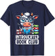 Introverted Book Club Reading Lover Cow T-Shirt - T-Shirt | Navy
