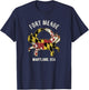 Fort Meade Maryland USA Crab Vintage Distressed Style Design T-Shirt - T-Shirt | Navy