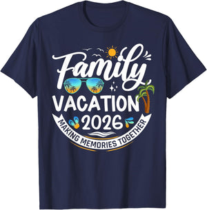 Family Vacation 2026 Summer Matching Family Vacation 2026 T-Shirt - T-Shirt | Navy