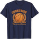 Courtside Social Club Basketball Mom - Living Life On The Bl T-Shirt - T-Shirt | Navy