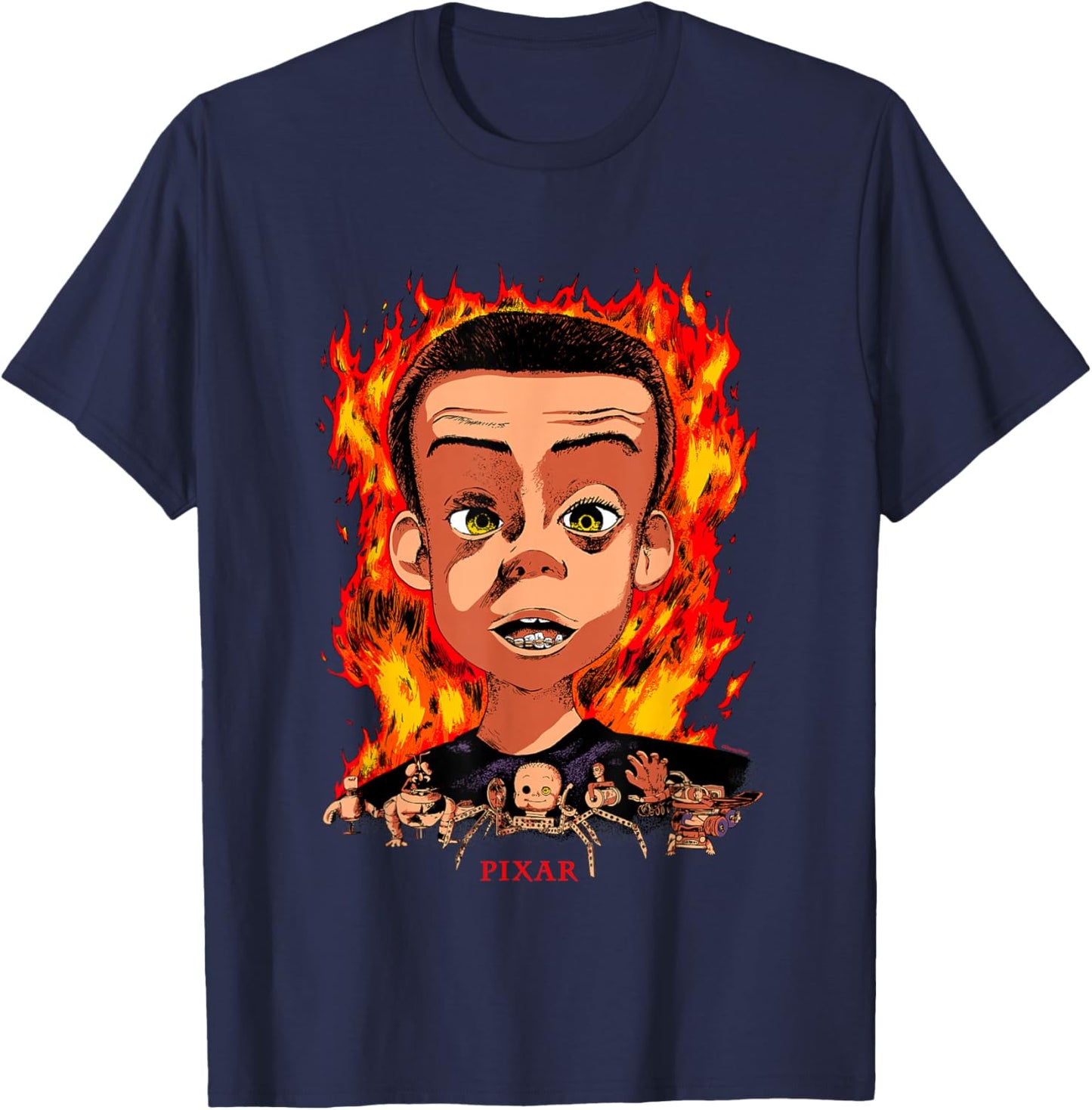 Disney Pixar Toy Story Sid Phillips Mutant Toys Spooky T-Shirt - T-Shirt | Navy