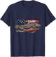 Alligator American Flag Gator Hunter Reptile Patriotic T-Shirt - T-Shirt | Navy