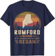 Vintage Rumford Maine Hometown My Story Began T-Shirt - T-Shirt | Navy