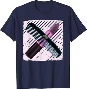 Grease T Birds & Pink Ladies Comb & Lipstick T-Shirt - T-Shirt | Navy