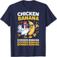 Banana Chicken Farm Animal Rooster Chickens Farmer Chicken T-Shirt - T-Shirt | Navy