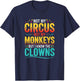 Not My Circus Not My Monkeys Funny Jungle Animals Saying T-Shirt - T-Shirt | Navy