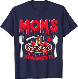 Moms Spaghetti Homemade Cooking Love T-Shirt - T-Shirt | Navy