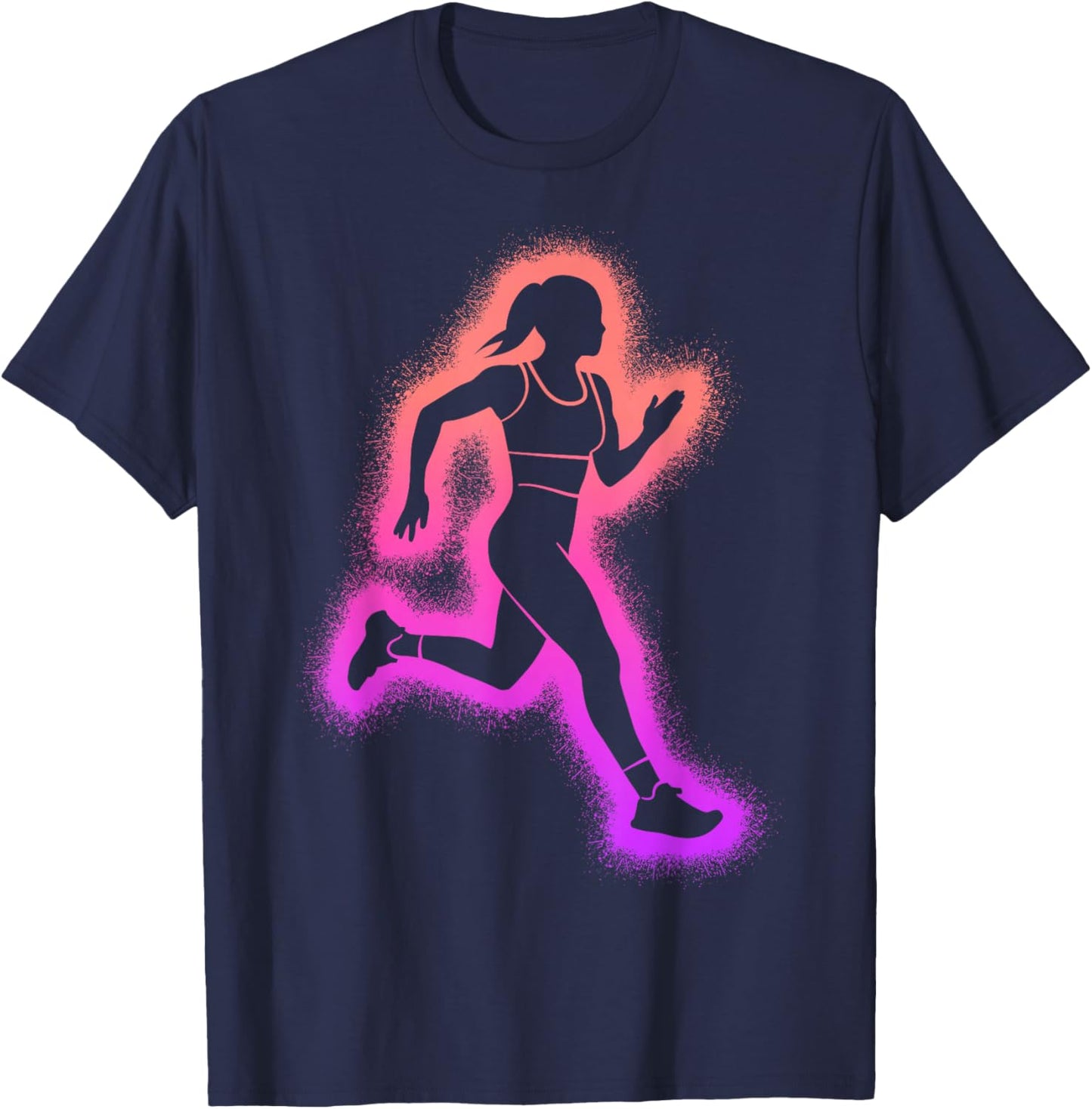 Running Run Women Girls Kids Runner T-Shirt - T-Shirt | Navy