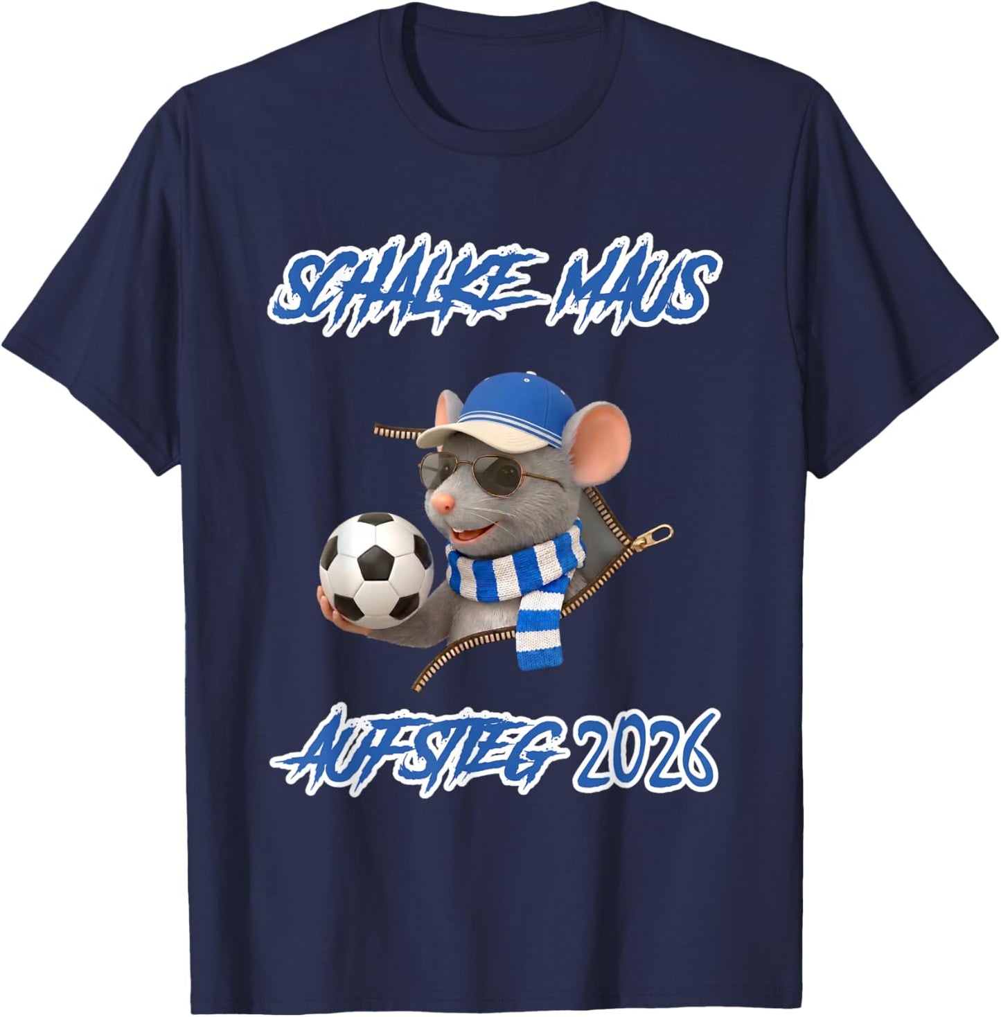 Schalke Maus T-Shirt - T-Shirt | Navy