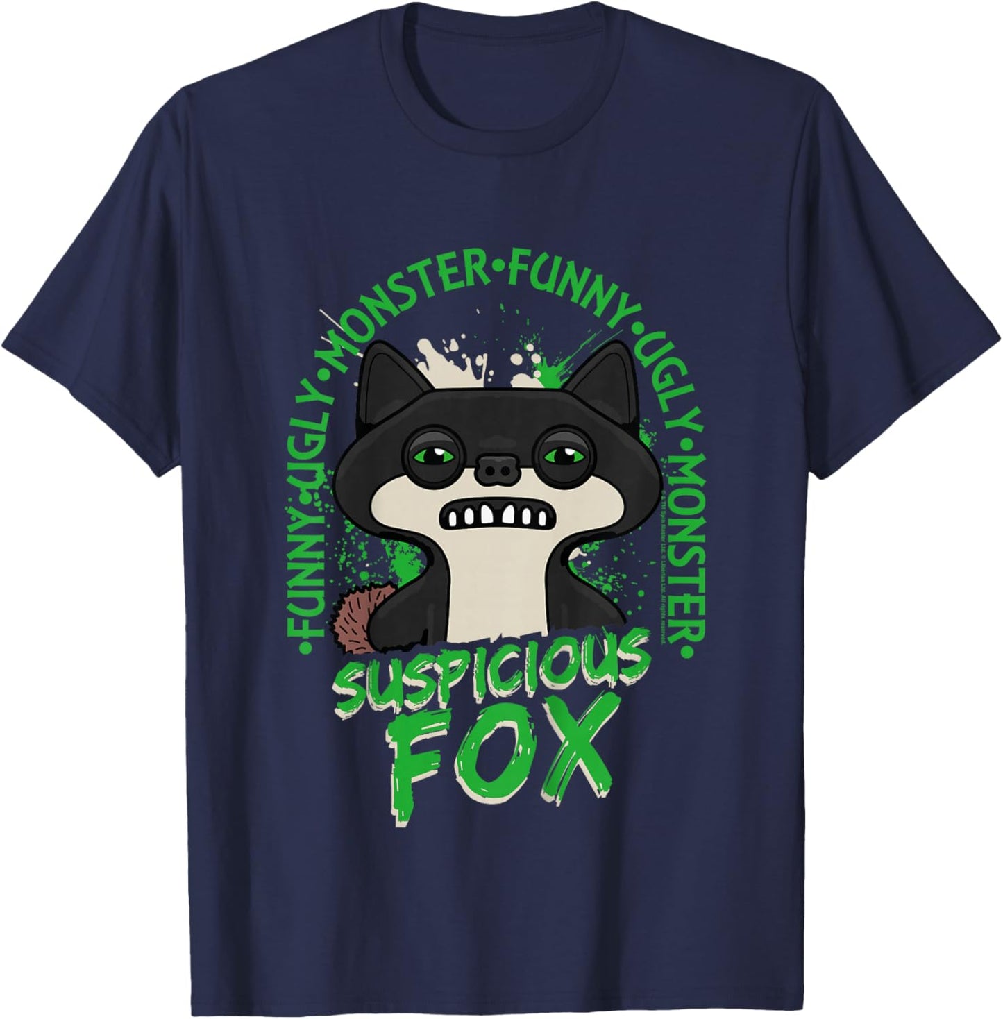 Fuggler Suspicious Fox Originals Monster Kids T-Shirt - T-Shirt | Navy