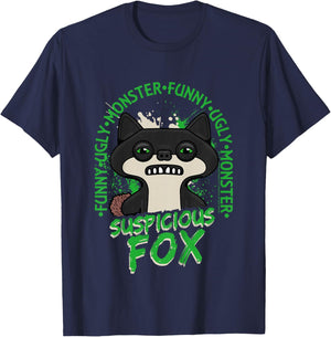 Fuggler Suspicious Fox Originals Monster Kids T-Shirt - T-Shirt | Navy
