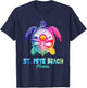 St. Pete Beach Tie Dye Sea Turtle Florida Vacation T-Shirt - T-Shirt | Navy