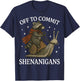 Off to Commit Shenanigans Raccoon T-Shirt - T-Shirt | Navy