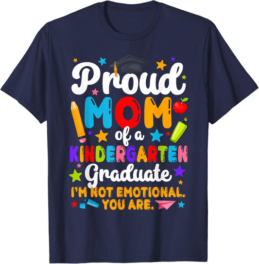 Mom of A Kindergarten Graduate Mom Kindergarten Grad Mother T-Shirt - T-Shirt | Navy