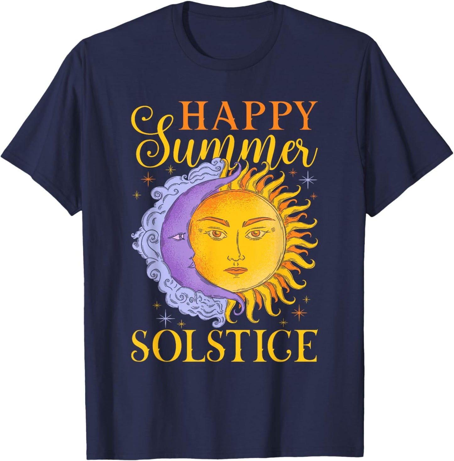 Happy Summer Solstice Festival T-Shirt - T-Shirt | Navy