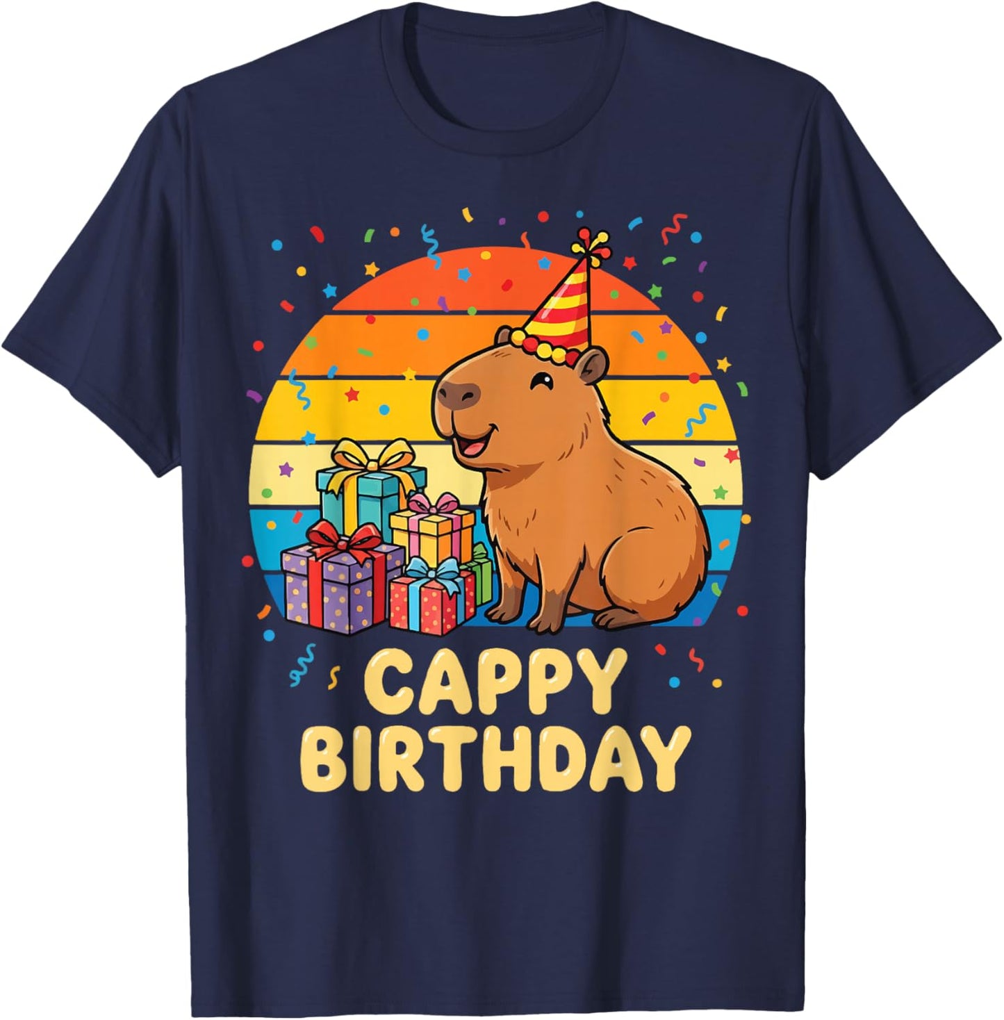 Cappy Birthday T-Shirt - T-Shirt | Navy