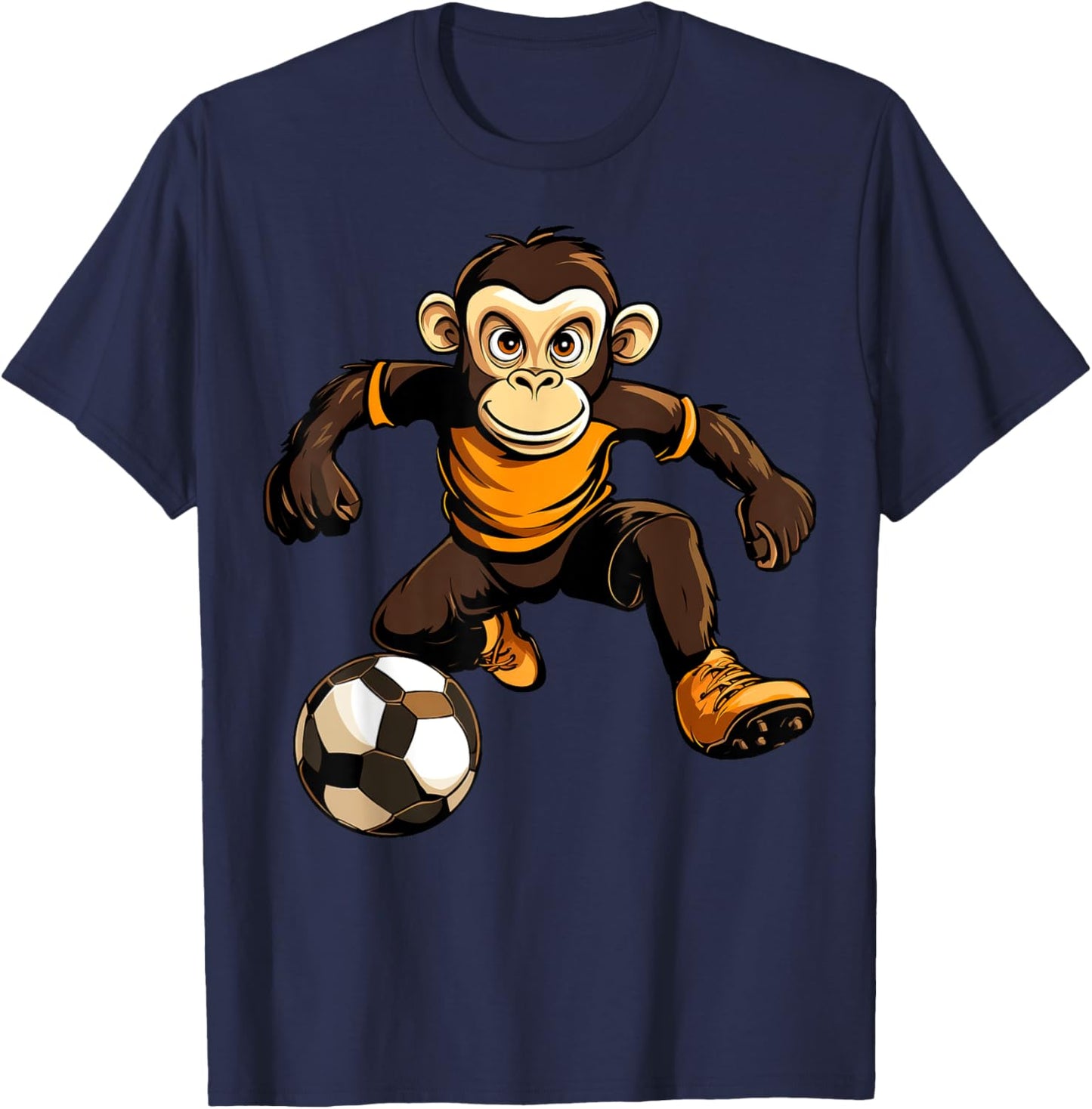 Monkey Soccer T-Shirt - T-Shirt | Navy